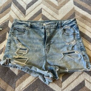 AE Curvy hi-rise shortie shorts
